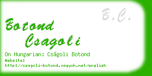 botond csagoli business card